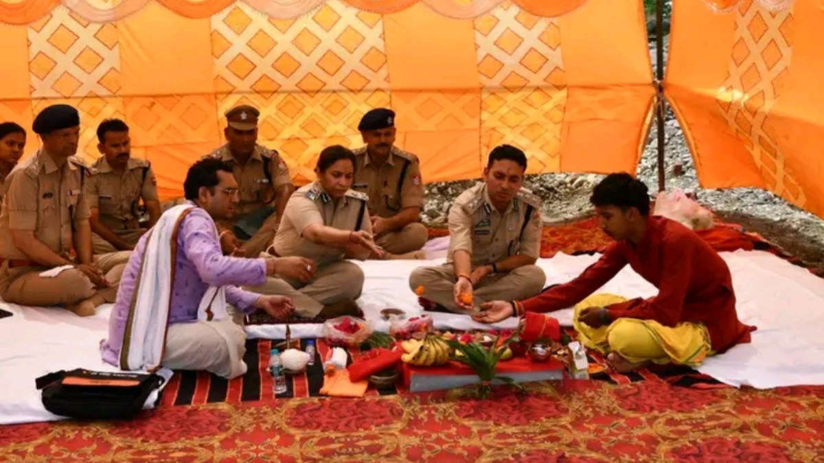 बनभूलपुरा में रखी गई नए पुलिस थाने की नींव — Haldwani news photo