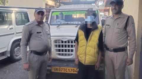 उत्तरकाशी में वाहन चोरी करते पकड़ा गया साहिल — Uttarkashi