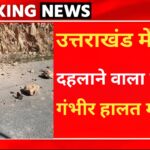 स्कूटी सवार युवती पर पहाड़ी से गिरे पत्थर