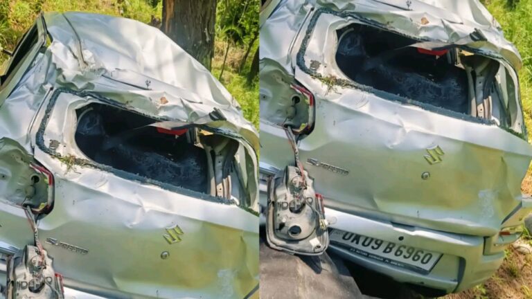 उत्तरकाशी में दर्दनाक हादसा: ऑल्टो वाहन खाई में गिरा, एक महिला की मौत, 6 घायल